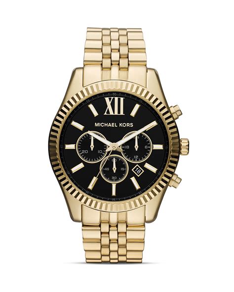 michael kors bezel circle band gold tone|Amazon.com: Michael Kors Lexington Chronograph .